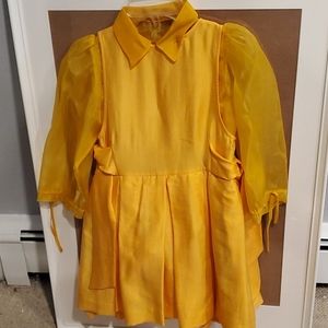 Girls 2 piece Shantung/Organza Jumper